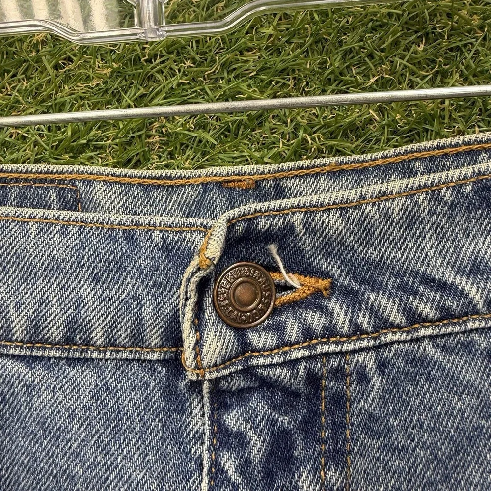 Levis 550 Jean Shorts Mens 36 x8 Orange Tab Relaxed Fit Wide Leg Baggy Y2K